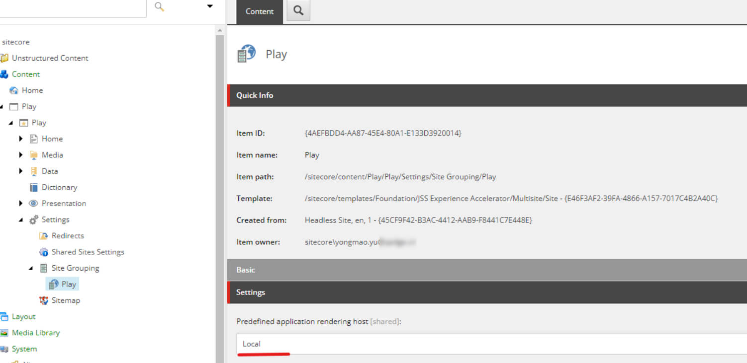 Predefined application rendering host